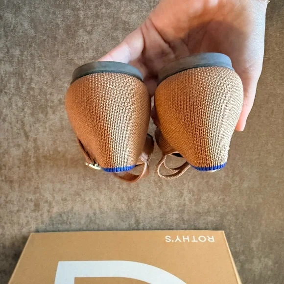 Rothy's Double Buckle Mary Jane Flats - Java Chip - Picture 3 of 8